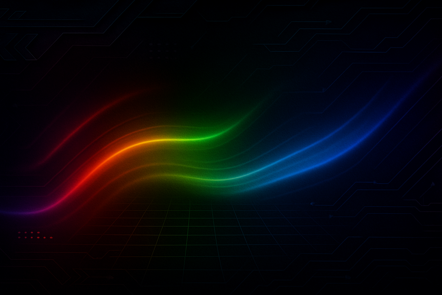 gaming background with rainbow dark background as well